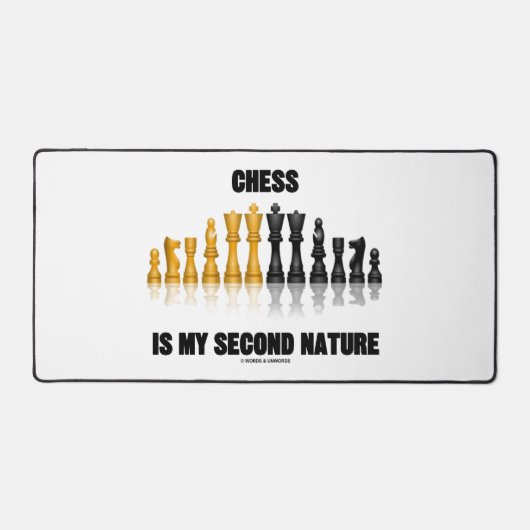 Chess is mijn tweede Natuur die de kaasset reflect Bureaumat (Voorkant)
