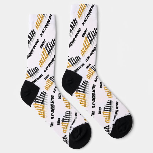 Chess is mijn tweede Natuur die de kaasset reflect Sokken (Rechts)