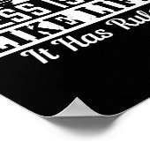 Chess Is Not Like Life It Has Rules! Poster (Hoek)