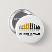 Chess is War (Chess Attitude) Ronde Button 5,7 Cm (Voorkant /achterkant)