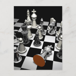 Chess Jigzaag Puzzle Briefkaart