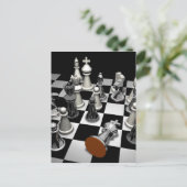 Chess Jigzaag Puzzle Briefkaart (Staand voorkant)
