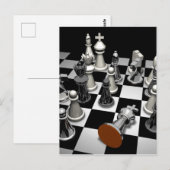 Chess Jigzaag Puzzle Briefkaart (Voorkant / Achterkant)