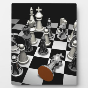 Chess Jigzaag Puzzle Fotoplaat
