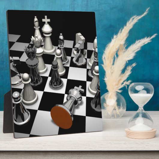 Chess Jigzaag Puzzle Fotoplaat (Zijkant)