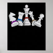Chess Jiu Jitsu voor BJJ Martial Art Grappling Poster (Voorkant)