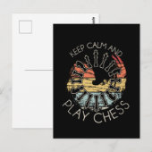 Chess - Kalm houden en Chess afspelen Briefkaart (Voorkant / Achterkant)