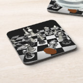 Chess Keepomwille Box Bier Onderzetter (Linkerzijde)