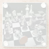 Chess Keepomwille Box Glazen Onderzetter (Achterkant)