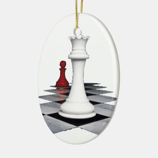 Chess Keramisch Ornament (Links)