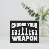 Chess Kies je wapen Schots Briefkaart (Staand voorkant)