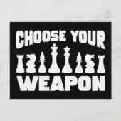 Chess Kies je wapen Schots Briefkaart (Voorkant)