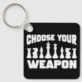 Chess Kies je wapen Schots Sleutelhanger (Voorkant)