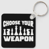 Chess Kies je wapen Schots Sleutelhanger (Achterkant)