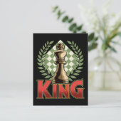Chess King Briefkaart (Staand voorkant)