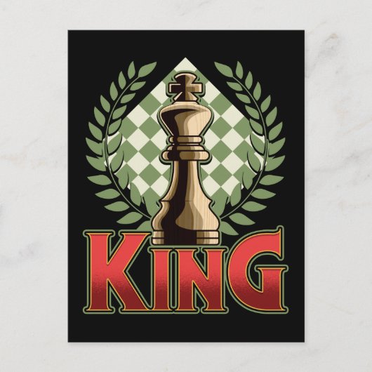 Chess King Briefkaart (Voorkant)