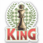 Chess King | Chess Sticker (Voorkant)