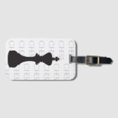 Chess King Classic Piece Modern Black, White Bagagelabel (Voorkant (horizontaal))