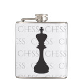 Chess King Classic Piece Modern Black, White Heupfles (Voorkant)