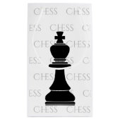 Chess King Classic Piece Modern Black, White Klein Cadeauzakje (Achterkant)