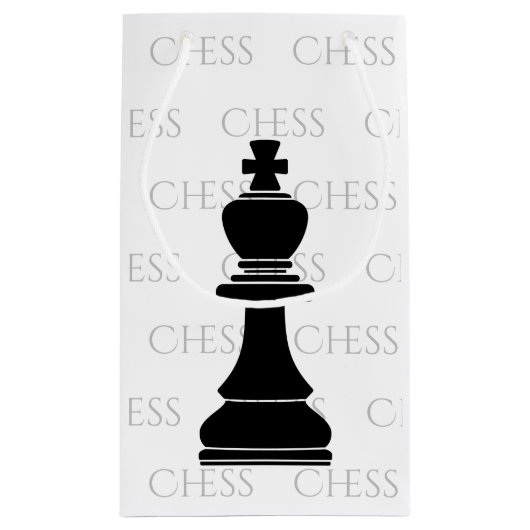 Chess King Classic Piece Modern Black, White Klein Cadeauzakje (Achterkant)