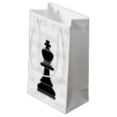 Chess King Classic Piece Modern Black, White Klein Cadeauzakje (Achterkant Gekanteld)