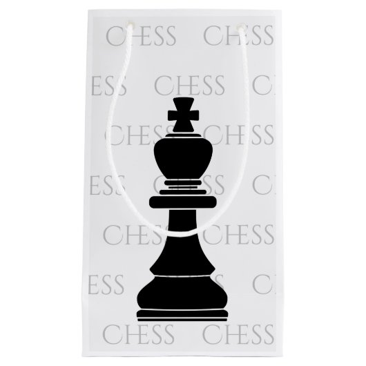 Chess King Classic Piece Modern Black, White Klein Cadeauzakje (Voorkant)