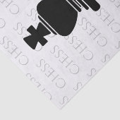 Chess King Classic Piece Modern Black, White Tissuepapier (Detail)