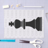 Chess King Classic Piece Modern Black, White Tissuepapier (Craft)