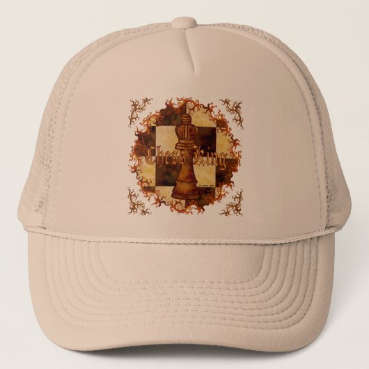 Chess King custom name Hat Trucker Pet (Voorkant)