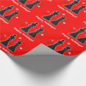 Chess King en Queen met Kerstmis Cadeaupapier (Hoek)
