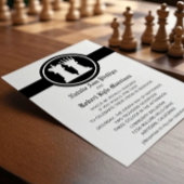 Chess King en Queen Wedding Invitation Kaart