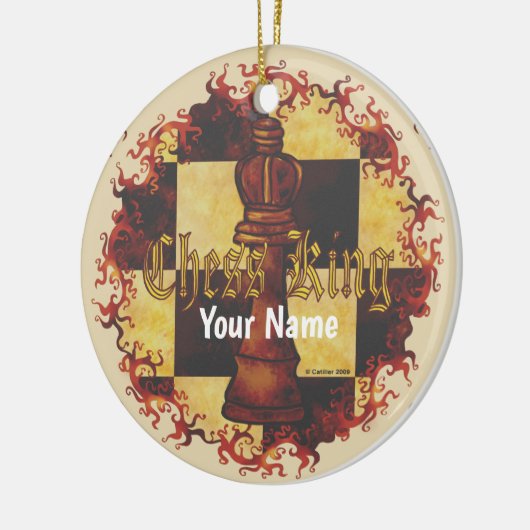 Chess King Keramisch Ornament (Links)