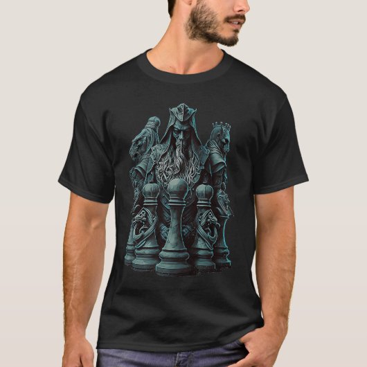 Chess King Knight Bishop  Chess T-shirt (Voorkant)
