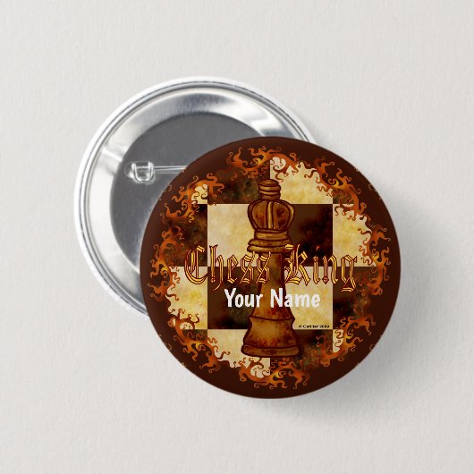 Chess King pin Ronde Button 5,7 Cm (Voorkant /achterkant)