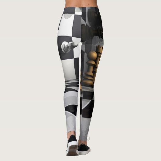 Chess King Play Leggings (Achterkant)