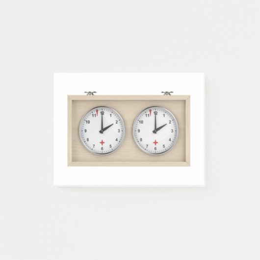 Chess-klok Post-it® Notes (Voorkant)