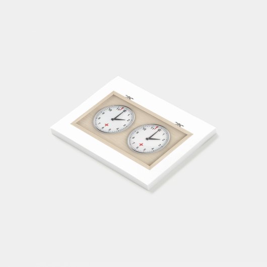 Chess-klok Post-it® Notes (Schuin)