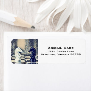 Chess Knight Chess Board Etiket