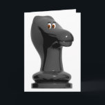 Chess Knight Funny Birthday Card Kaart<br><div class="desc">De ideale kaart voor elke schaakliefhebber - horsey schaken wil je geluk wensen met je verjaardag. De kaart bevat het bericht Horsey Chess wil je een gelukkige verjaardag wensen,  maar je kunt je eigen bericht toevoegen om aan je behoeften te voldoen en je eigen stijl weer te geven.</div>