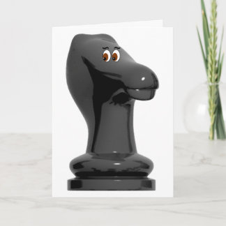 Chess Knight Funny Verjaardag Kaart