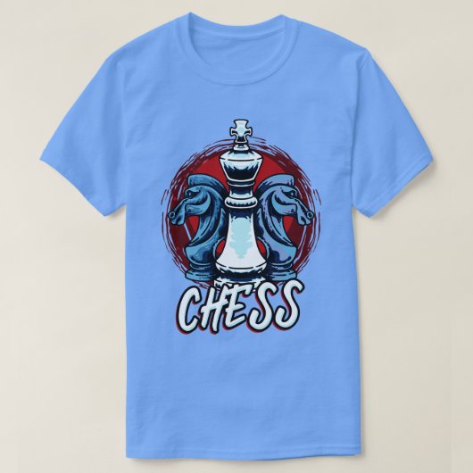Chess Knight King Chess Players T-shirt (Design voorkant)