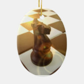 Chess Knight Ornament (Achterkant)