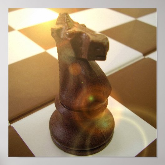 Chess Knight Poster Print (Voorkant)