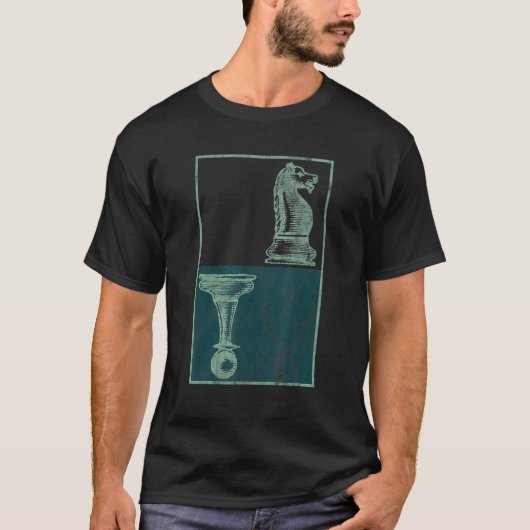 Chess Knight Pwn Board Game Checkmate Chess T-shirt (Voorkant)