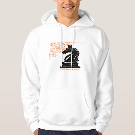 Chess Knight – Strategic Mind & Silent Power T-Shi Hoodie (Voorkant)
