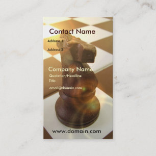 Chess Knight Visitekaartje