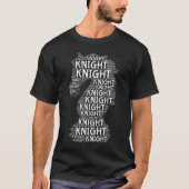 Chess Knight Word Afbeelding T-shirt (Voorkant)