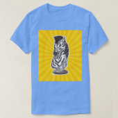 Chess Knight Zebra T-shirt (Design voorkant)