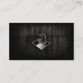 Chess; Koel zwart Visitekaartje (Achterkant)
